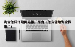 昌乐淘宝怎样搭建网站推广平台（怎么能给淘宝做推广）